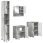 Preview: Badezimmermöbel-Set 4 stk. Beton Grau 61 x 35 x 64 cm