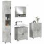 Preview: Badezimmermöbel-Set 4 stk. Beton Grau 61 x 35 x 64 cm