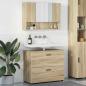 Preview: ARDEBO.de - Badezimmermöbel-Set 2 stk. Sonoma-Eiche 76,5 x 35 x 64 cm