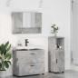 Preview: ARDEBO.de - Badezimmermöbel-Set 3 stk. Beton Grau 76,5 x 35 x 64 cm