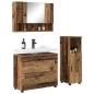 Preview: Badezimmermöbel-Set 3 stk. Altholz 76,5 x 35 x 64 cm