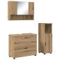 Preview: Badezimmermöbel-Set 3 Stk. Artisan-Eiche 76,5 x 35 x 64 cm