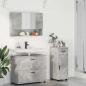 Preview: ARDEBO.de - Badezimmermöbel-Set 3 stk. Beton Grau 76,5 x 35 x 64 cm