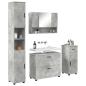 Preview: Badezimmermöbel-Set 4 stk. Beton Grau 35 x 30 x 192 cm