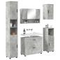 Preview: Badezimmermöbel-Set 5 stk. Beton Grau 35 x 30 x 192 cm