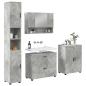 Preview: Badezimmermöbel-Set 4 stk. Beton Grau 35 x 30 x 192 cm