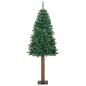 Preview: Schlanker Weihnachtsbaum mit 300 LEDs mit Ständer Grün 210 cm