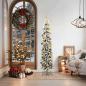 Preview: ARDEBO.de - Künstlicher Weihnachtsbaum mit 300 LEDs mit Ständer Grün 180 cm