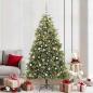Preview: ARDEBO.de - Künstlicher klappbarer Weihnachtsbaum mit Tannenzapfen 210 cm