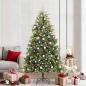 Preview: ARDEBO.de - Künstlicher klappbarer Weihnachtsbaum mit Tannenzapfen 210 cm