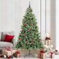 Preview: ARDEBO.de - Künstlicher Weihnachtsbaum Grün 210 cm PVC und Metall