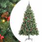 Preview: Künstlicher Weihnachtsbaum Grün 210 cm PVC und Metall