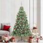 Preview: ARDEBO.de - Künstlicher Weihnachtsbaum Grün 210 cm PVC und Metall