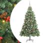 Preview: Künstlicher Weihnachtsbaum Grün 210 cm PVC und Metall