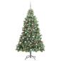 Preview: Künstlicher Weihnachtsbaum Grün 210 cm PVC und Metall