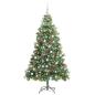 Preview: Künstlicher Weihnachtsbaum Grün 210 cm PVC und Metall