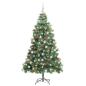 Preview: Künstlicher Weihnachtsbaum Grün 210 cm PVC und Metall
