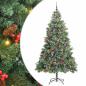 Preview: Künstlicher Weihnachtsbaum Grün 210 cm PVC und Metall