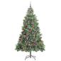 Preview: Künstlicher Weihnachtsbaum Grün 210 cm PVC und Metall