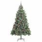 Preview: Künstlicher Weihnachtsbaum Grün 210 cm PVC und Metall