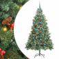 Preview: Künstlicher Weihnachtsbaum Grün 210 cm PVC und Metall