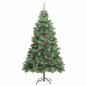 Preview: Künstlicher Weihnachtsbaum Grün 210 cm PVC und Metall