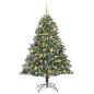 Preview: Künstlicher Weihnachtsbaum mit 300 LEDs mit Ständer Grün 180 cm