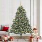 Preview: ARDEBO.de - Künstlicher Weihnachtsbaum mit 300 LEDs mit Ständer Grün 210 cm