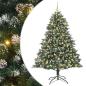 Preview: Künstlicher Weihnachtsbaum mit 300 LEDs mit Ständer Grün 210 cm