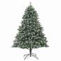 Preview: Künstlicher Weihnachtsbaum mit 300 LEDs mit Ständer Grün 210 cm