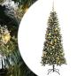 Preview: Künstlicher Weihnachtsbaum mit 300 LEDs mit Ständer Grün 180 cm