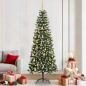 Preview: ARDEBO.de - Künstlicher Weihnachtsbaum mit 300 LEDs mit Ständer Grün 210 cm