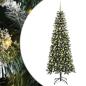 Preview: Künstlicher Weihnachtsbaum mit 300 LEDs mit Ständer Grün 210 cm