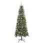 Preview: Künstlicher Weihnachtsbaum mit 300 LEDs mit Ständer Grün 210 cm