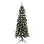 Preview: Künstlicher Weihnachtsbaum mit 300 LEDs mit Ständer Grün 210 cm