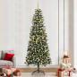 Preview: ARDEBO.de - Künstlicher Weihnachtsbaum mit 300 LEDs mit Ständer Grün 240 cm
