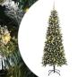 Preview: Künstlicher Weihnachtsbaum mit 300 LEDs mit Ständer Grün 240 cm