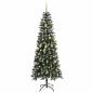 Preview: Künstlicher Weihnachtsbaum mit 300 LEDs mit Ständer Grün 240 cm