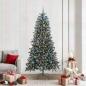 Preview: ARDEBO.de - Künstlicher Weihnachtsbaum Grün 210 cm PVC, Plastik und Stahl
