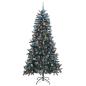 Preview: Künstlicher Weihnachtsbaum Grün 210 cm PVC, Plastik und Stahl