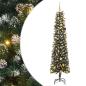 Preview: Künstlicher Weihnachtsbaum mit 300 LEDs mit Ständer Grün 210 cm
