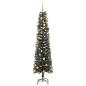 Preview: Künstlicher Weihnachtsbaum mit 300 LEDs mit Ständer Grün 210 cm