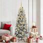 Preview: ARDEBO.de - Künstlicher Weihnachtsbaum Weiß 180 cm