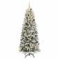 Preview: Künstlicher Weihnachtsbaum Weiß 210 cm