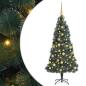 Preview: ARDEBO.de - Künstlicher vorbeleuchteter Weihnachtsbaum mit Kugelset 180 cm