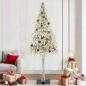 Preview: ARDEBO.de - Weihnachtsbaum mit 300 LEDs Weiß 210 cm PE und Stahl