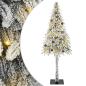 Preview: Weihnachtsbaum mit 300 LEDs Weiß 210 cm PE und Stahl