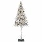 Preview: Weihnachtsbaum mit 300 LEDs Weiß 210 cm PE und Stahl