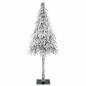 Preview: Weihnachtsbaum mit 300 LEDs Weiß 210 cm PE und Stahl