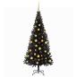 Preview: Weihnachtsbaum Schwarz 180 cm PVC